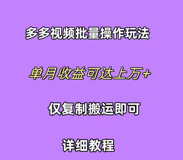 （10029期）拼多多视频带货快速过爆款选品教程 每天轻轻松松赚取三位数佣金 小白必…-夜影资源