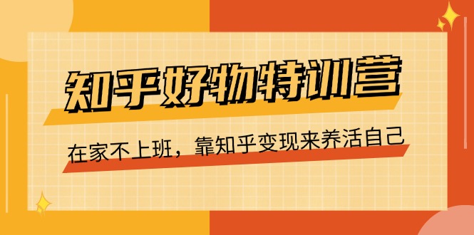 知乎好物特训营，在家不上班，靠知乎变现来养活自己（16节）-夜影资源