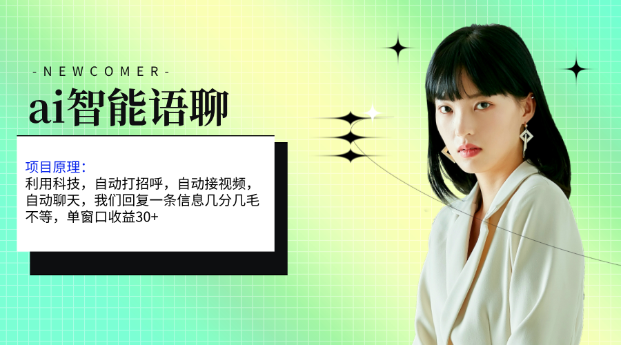 （11383期）ai智能语聊，单窗口30+单机500+，无脑干！！！-夜影资源
