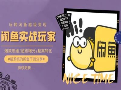 手把手教你0到1系统玩转闲鱼变现，爆款思维/超级曝光/超高转化-夜影资源