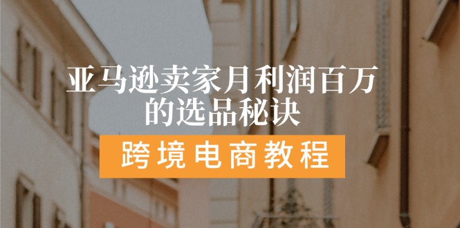 （11456期）亚马逊卖家月利润百万的选品秘诀:  抓重点/高利润/大方向/大类目/选品…-夜影资源