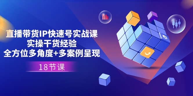 直播带货IP快速号实战课，实操干货经验+全方位多角度+多案例呈现(18节)-夜影资源