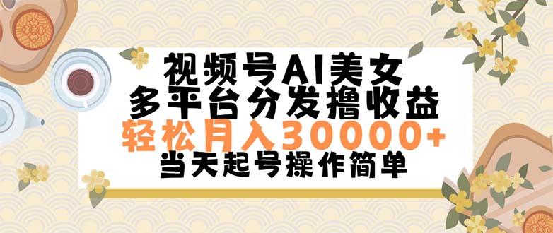 （11684期）视频号AI美女，轻松月入30000+,操作简单轻松上手-夜影资源