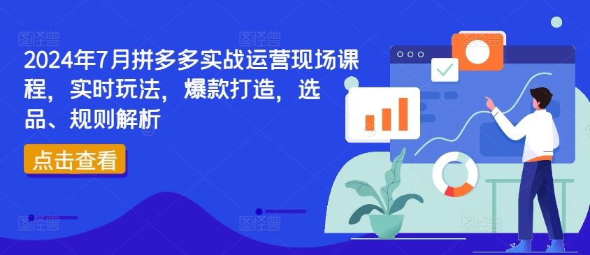 2024年7月拼多多实战运营现场课程，实时玩法，爆款打造，选品、规则解析-夜影资源