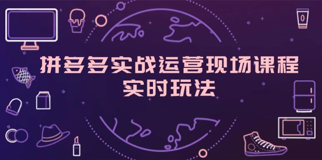 （11759期）拼多多实战运营现场课程，实时玩法，爆款打造，选品、规则解析-夜影资源