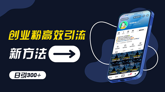 （11890期）创业粉高效引流，抖音工具号玩法，日引300+，不要成为学习高手，要成为…-夜影资源