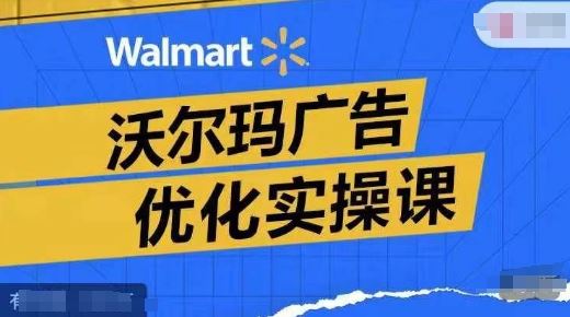 沃尔玛广告优化实操课，广告报告实操讲解，广告如何提高转化和ROAS等-夜影资源