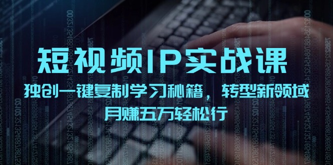 （12193期）短视频 IP实战课，独创一键复制学习秘籍，转战新领域，月赚五万轻松行-夜影资源