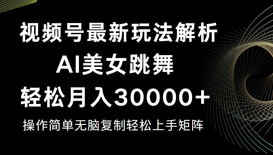 （12420期）视频号最新暴利玩法揭秘，轻松月入30000+-夜影资源