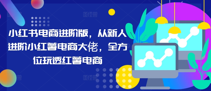 小红书电商进阶版，从新人进阶小红薯电商大佬，全方位玩透红薯电商-夜影资源