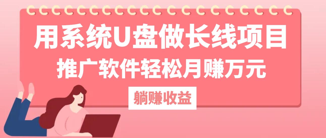 用系统U盘做长线项目，推广软件轻松月赚万元(附制作教程+软件-夜影资源