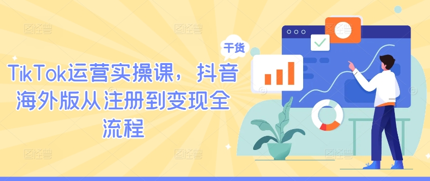 TikTok运营实操课，抖音海外版从注册到变现全流程-夜影资源