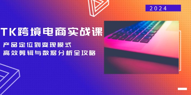（12783期）TK跨境电商实战课：产品定位到变现模式，高效剪辑与数据分析全攻略-夜影资源