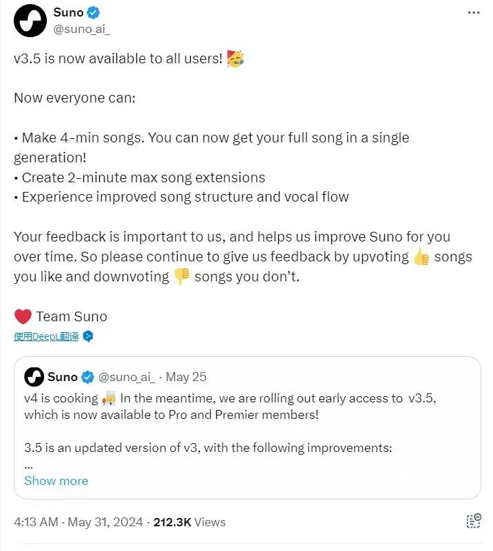 图片[1]-SunoV3.5免费了，最长生成4分钟的歌曲，给他牛坏了！-夜影资源