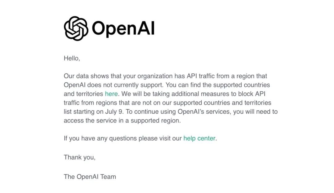 图片[1]-OpenAI终止对中国提供API，智谱、腾讯、阿里站起来了！-夜影资源